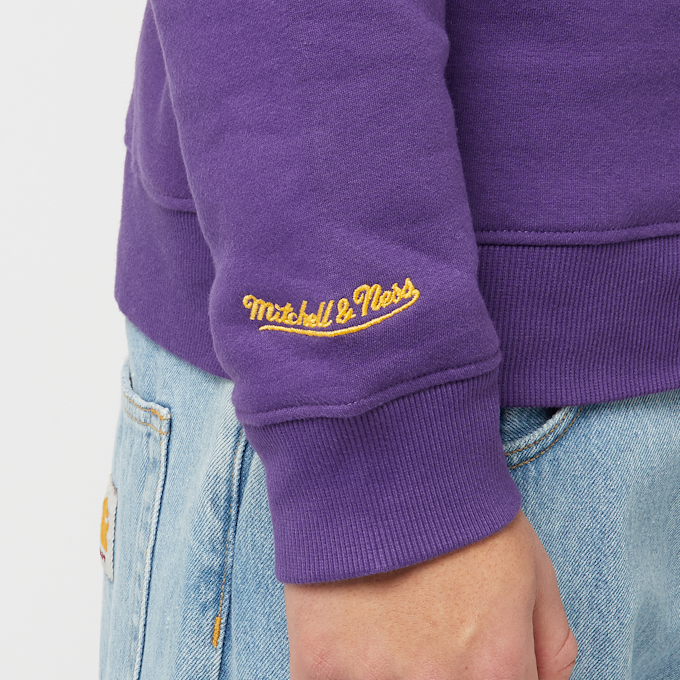 Mitchell & Ness NBA Los Angeles Lakers There & Back Fleece Crew morado 41794 5