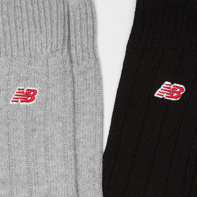 New Balance 2 PACK - Low Gauge Crew Socks grijs 41755 2