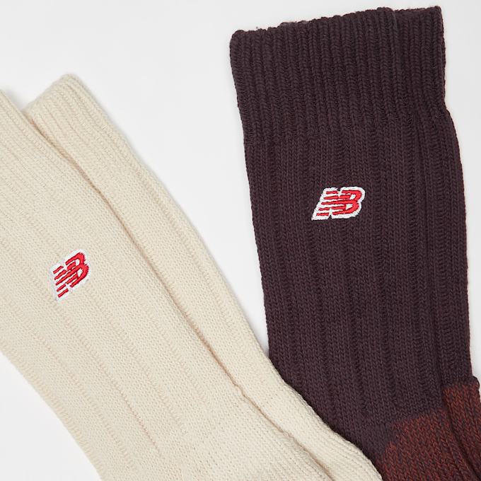 New Balance 2 PACK - Low Gauge Crew Socks beige 41756 2