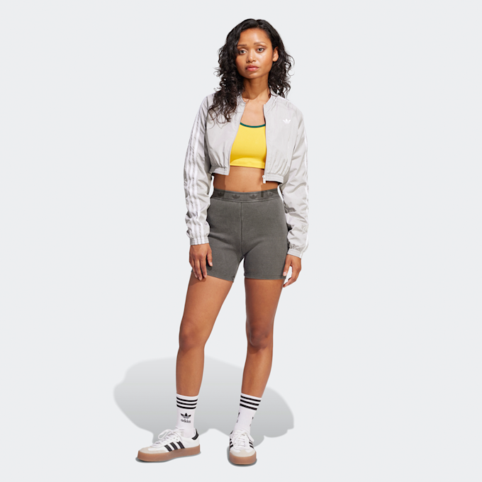 adidas Originals short Booty de canalé gris 41692 5