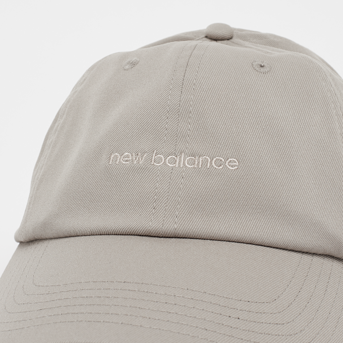 New Balance 6 Panel Linear Logo Hat bege 42077 4