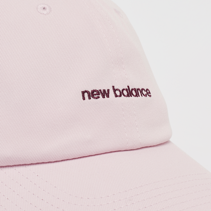 New Balance 6 Panel Linear Logo Hat rosa 42093 4