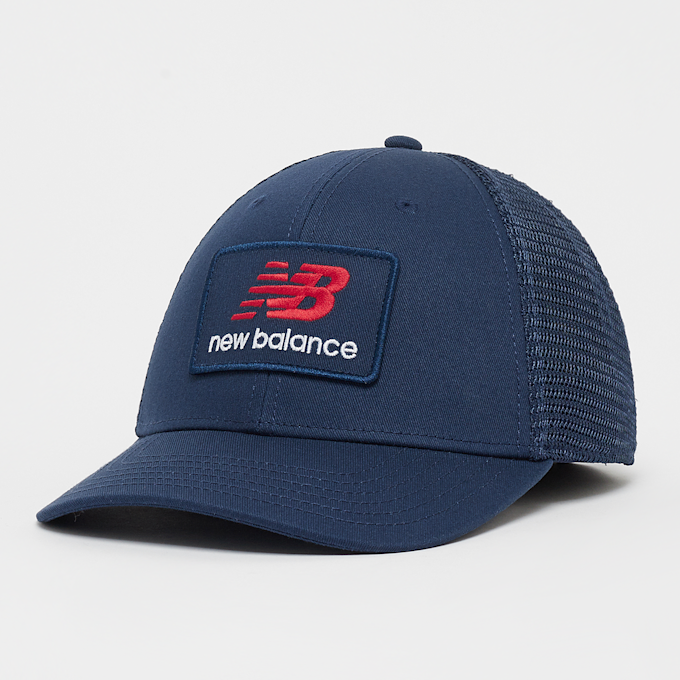 New Balance Stacked Patch Logo Trucker blau 42099 1