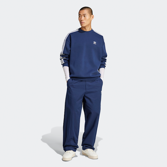 adidas Originals Felpa oversize 3 strisce blu 41956 5
