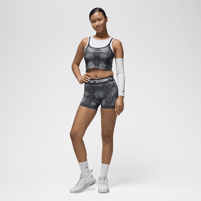 Jordan Sport All Over Print Cropped Tanktop schwarz 42177 6