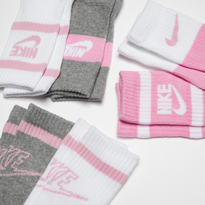 Nike 6 PACK - Sportswear Retro Crew Socks rosa 42239 2