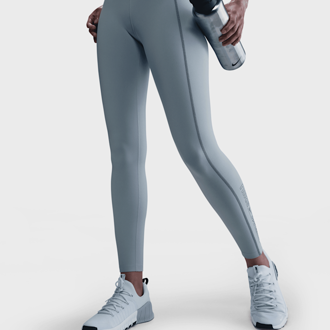 Nike One Fitted High-Rise Leggings blauw 42291 3