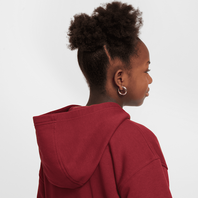 Nike Sportswear Club Fleece Oversized Full-Zip Hoodie rojo 42303 6