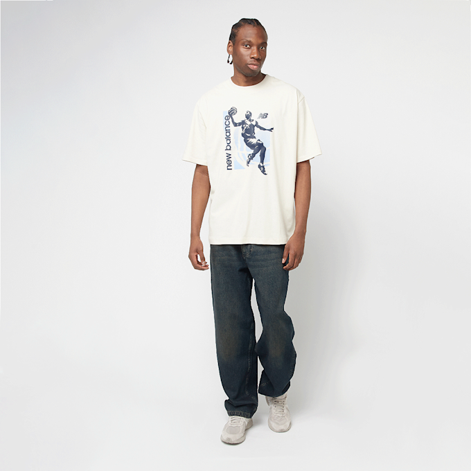New Balance Hoops Graphic Vintage T-Shirt beige 42274 4