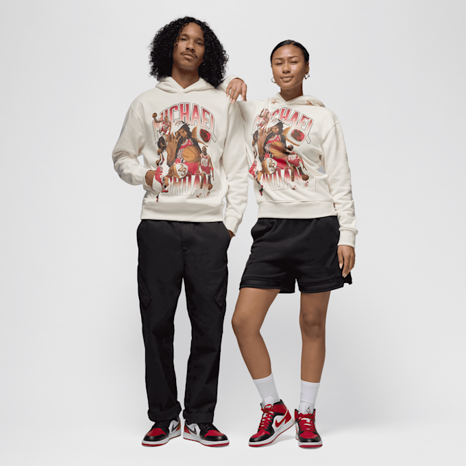 Jordan Flight Graphics Fleece Hoodie beige 42428 8