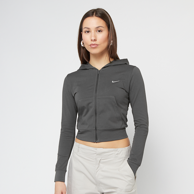 Nike Sportswear Full-Zip Hooded Long-Sleeve Top grijs 42442 1