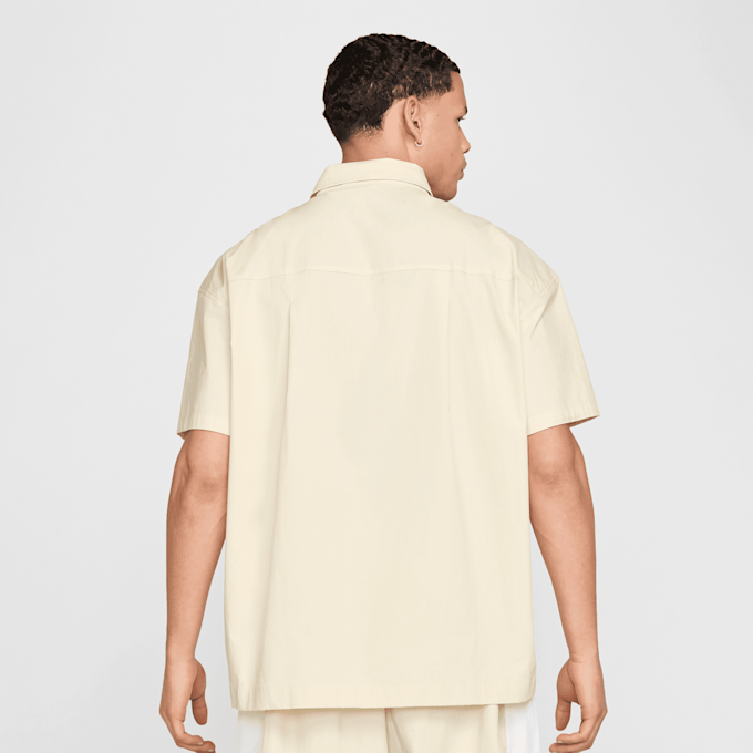Nike Club Short Sleeve Buttoned Oversized Shirt bež 42650 2