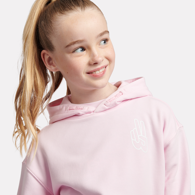 New Balance Peace Back Graphic French Terry Hoodie rosa  45245 3
