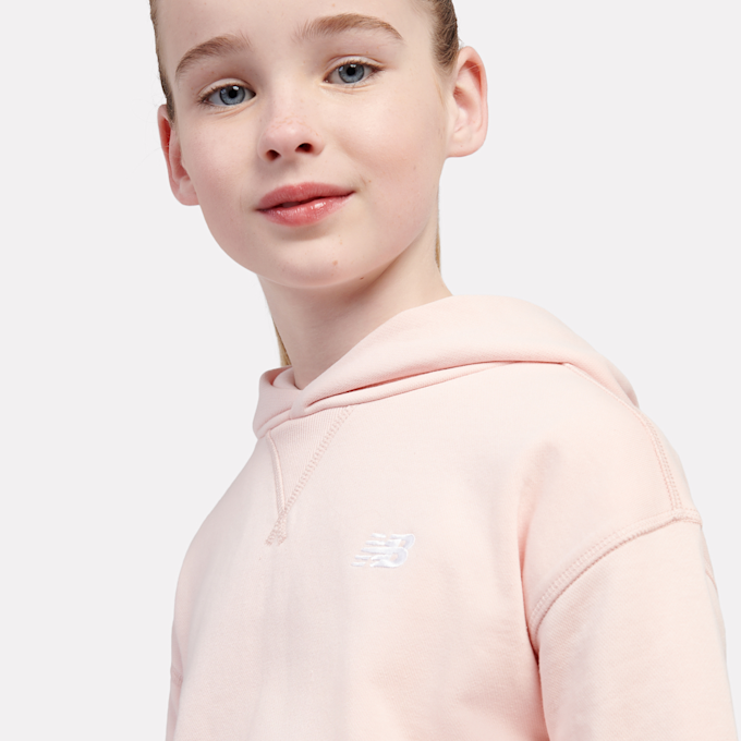 New Balance French Terry Small Logo Hoodie lichtroze 45247 3