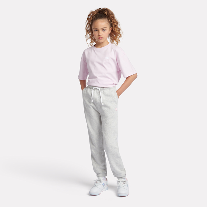 New Balance French Terry Small Logo Jogger grijs 45248 4