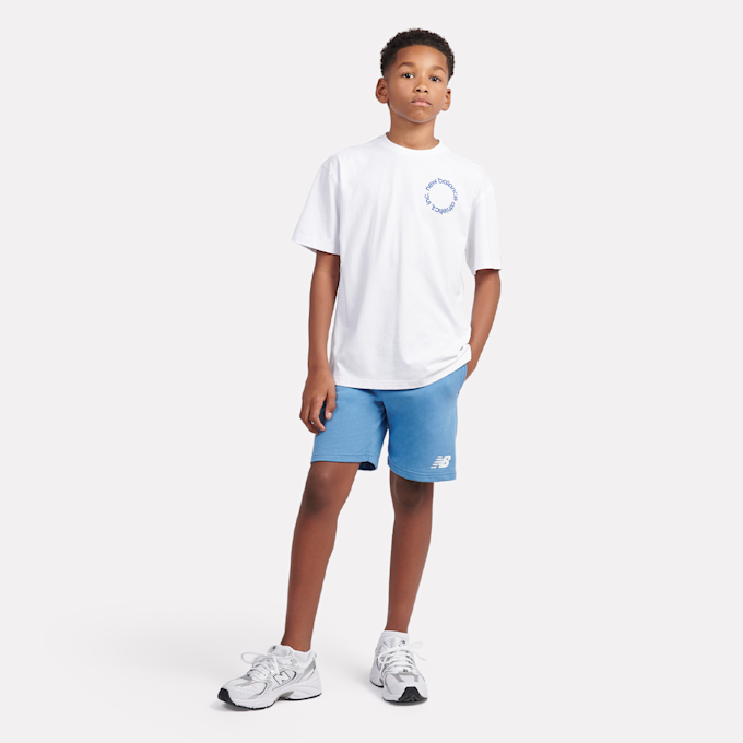 New Balance Circular Logo Graphic Tee blanc 45302 5
