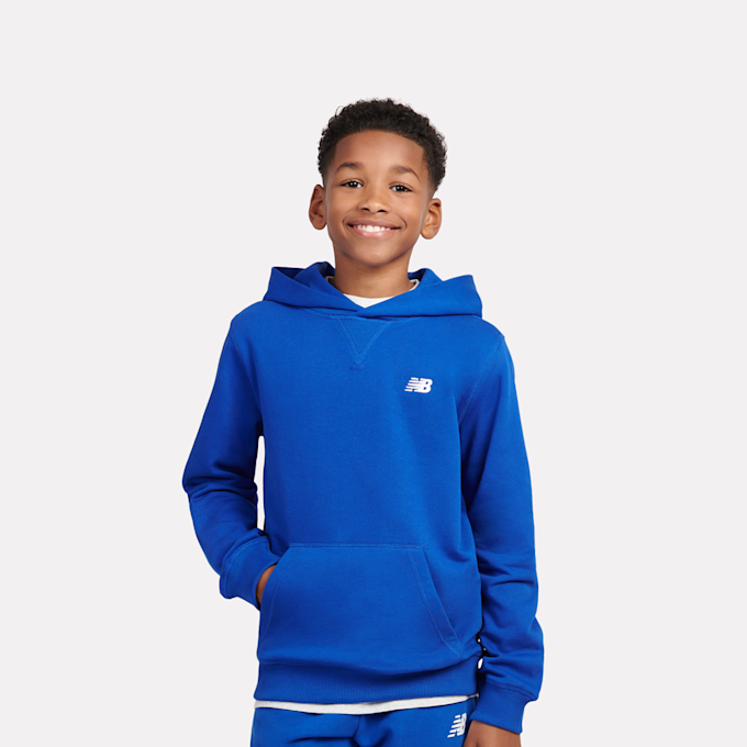 New Balance French Terry Small Logo Hoodie bleu 45261 1