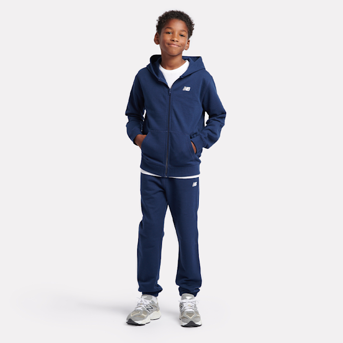 New Balance French Terry Small Logo Jogger niebieski 45264 4