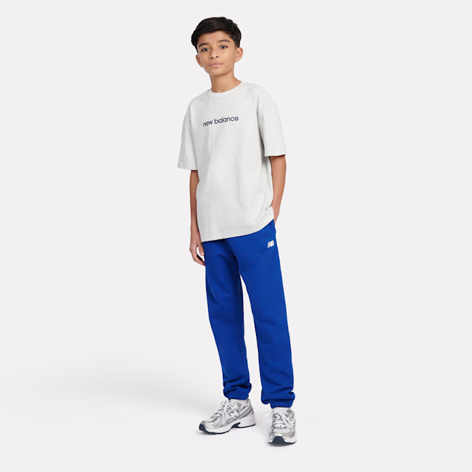 New Balance French Terry Small Logo Jogger niebieski 45265 4