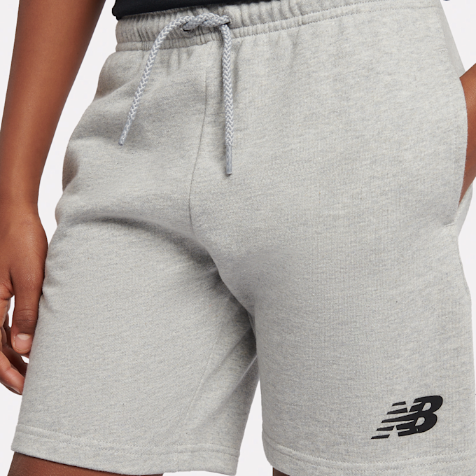 New Balance Stacked Logo Tee & LB Short Set siva 45271 4