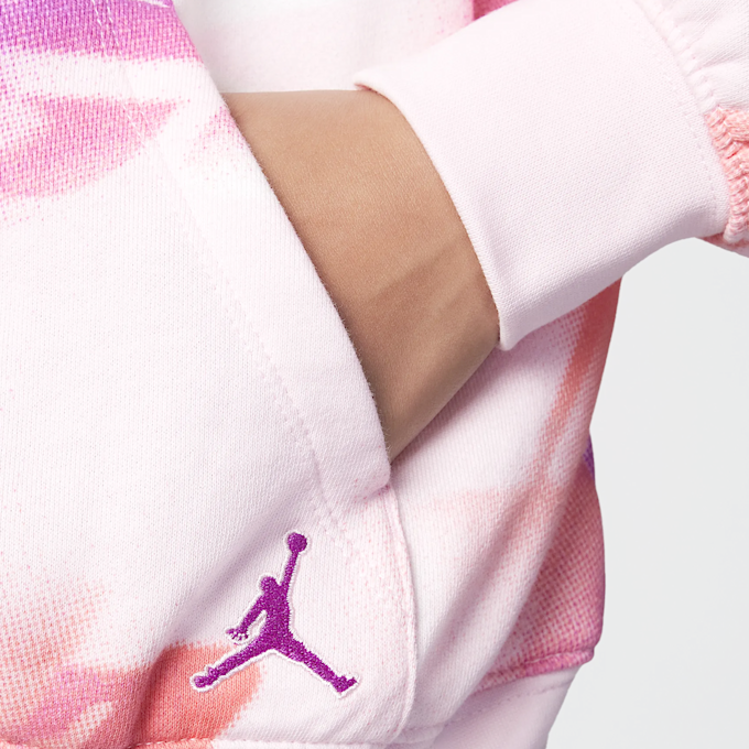 Jordan Triple Team All Over Print Hoodie lichtroze 42920 5