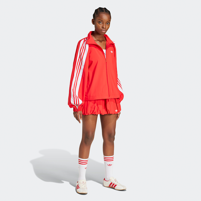 adidas Originals Woven 3-Streifen Zip Trainingsjacke rot 42961 5