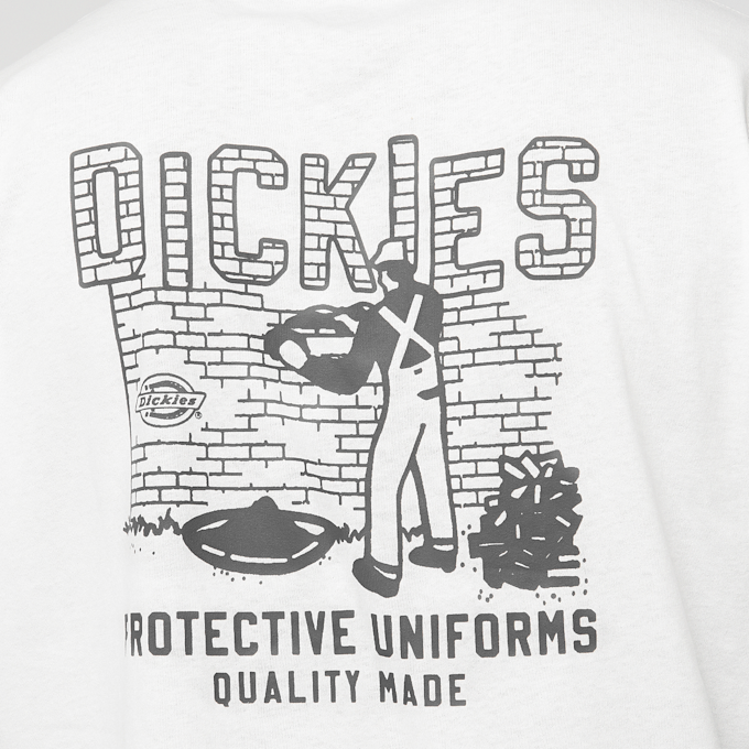 Dickies Bricklane Shortsleeve Tee blanc 44653 4