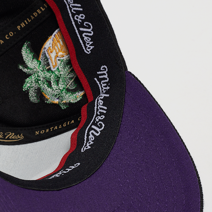 Mitchell & Ness Custom Patch Classic Red NBA Los Angeles Lakers zwart 44727 5