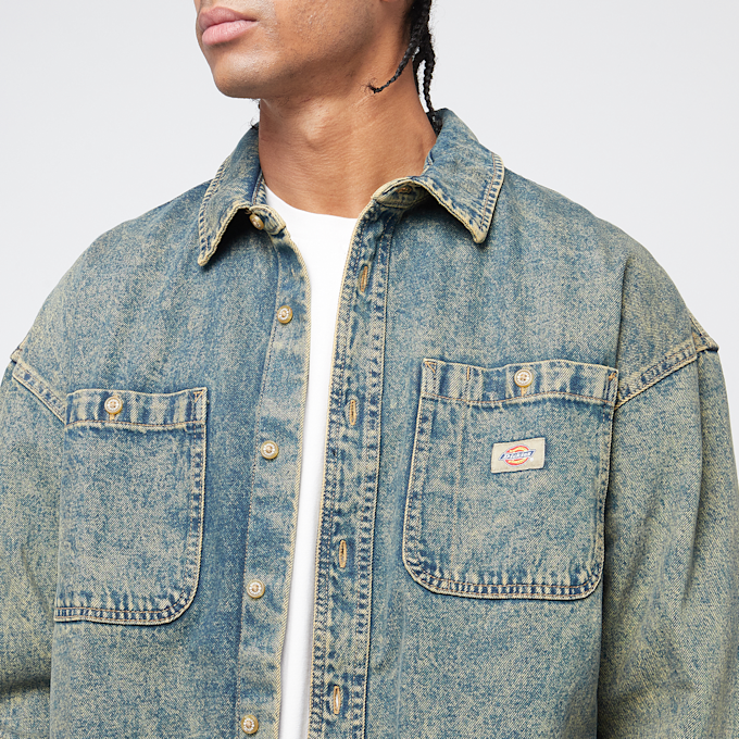 Dickies Houston Longsleeve Shirt niebieski 44735 3