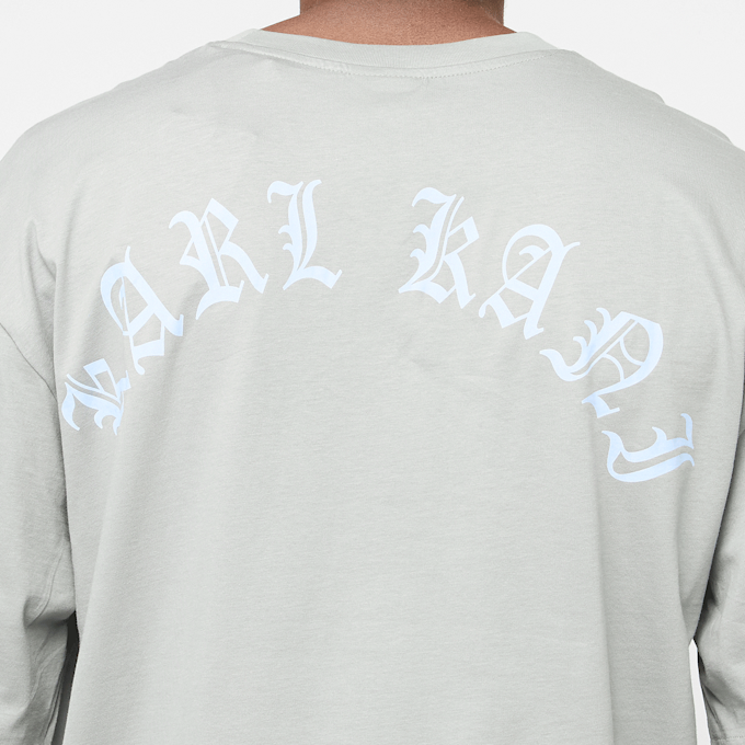 Karl Kani SIGNATURE KANI OLD ENGLISH TEE grey/light blue szary 44836 4