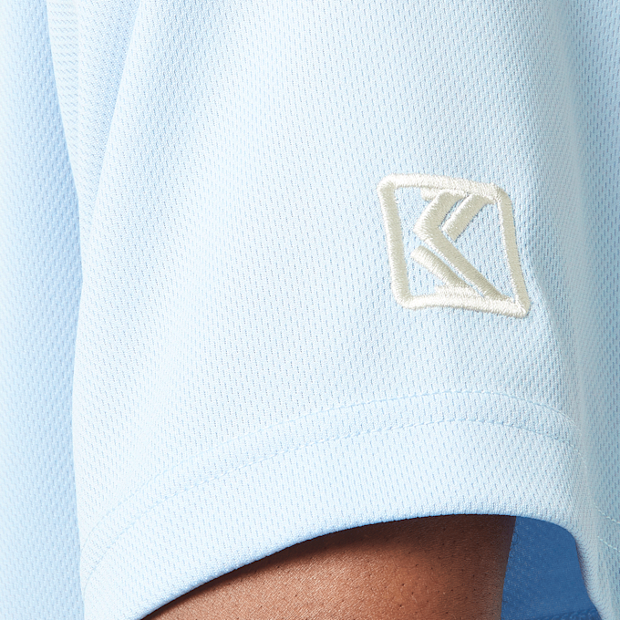 Karl Kani KANI VARSITY STAR BASEBALL SHIRT light blue/off white azul 44841 4