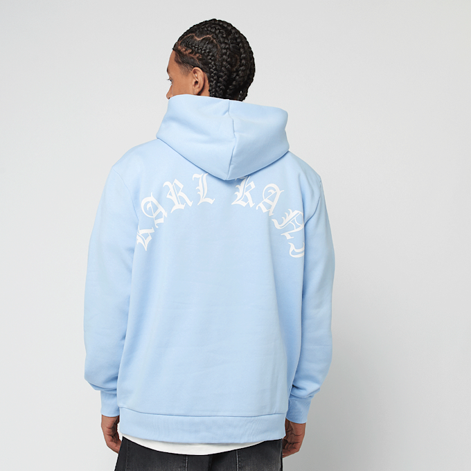 Karl Kani SIGNATURE OLD ENGLISH HOODIE light blue/white azul 44843 1