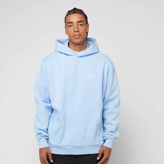 Karl Kani SIGNATURE OLD ENGLISH HOODIE light blue/white azul 44843 2