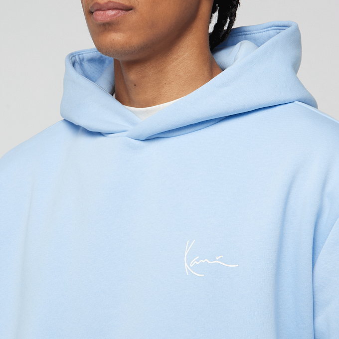 Karl Kani SIGNATURE OLD ENGLISH HOODIE light blue/white azul 44843 3