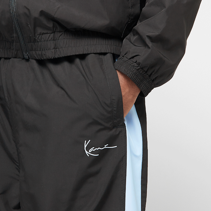 Karl Kani SIGNATURE TRACKPANTS black/light blue crna 44842 5