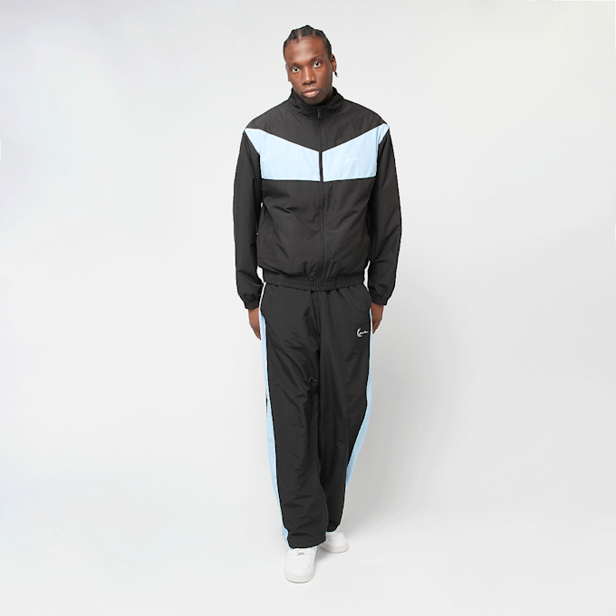 Karl Kani SIGNATURE TRACKPANTS black/light blue crna 44842 6