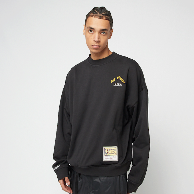 Mitchell & Ness NBA Oversweep Crewneck Sweater LA Lakers nero 44862 2