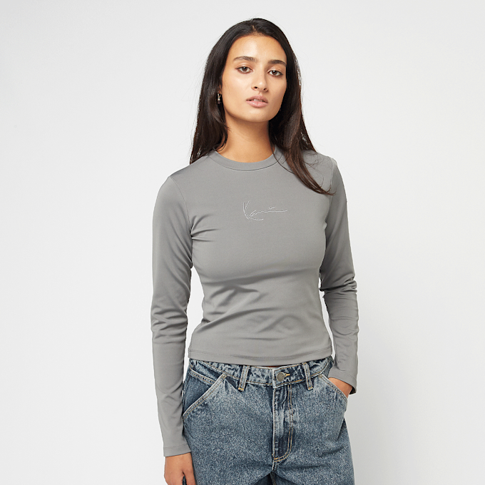 Karl Kani Small Signature Short Seamless LS dark grey gris 44938 1