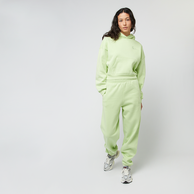 Karl Kani Chest Signature Crop Hoodie light green verde 44939 4