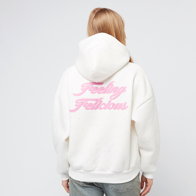 Felicious Rhinestones Hoodie weiß 45023 1