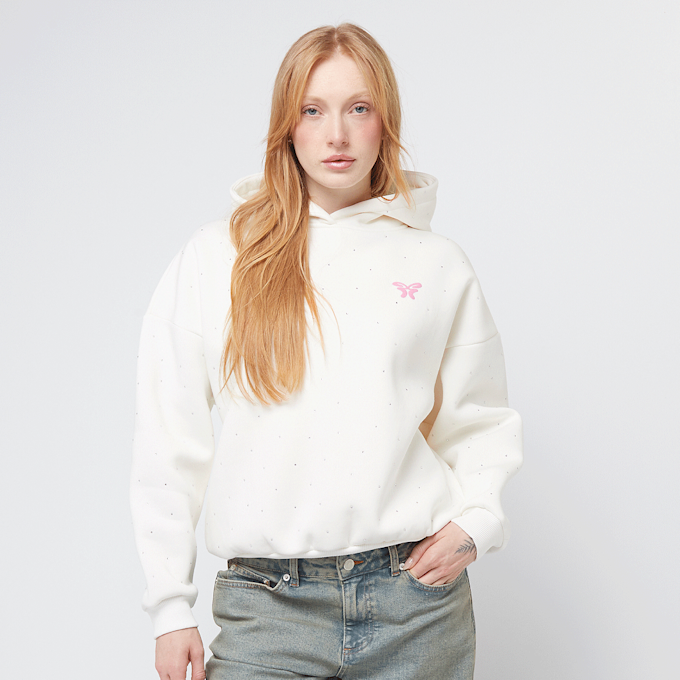 Felicious Rhinestones Hoodie blanc 45023 2