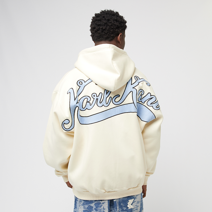 Karl Kani Chest Signature Os Full Zip Diner Hoodie bež 45101 1