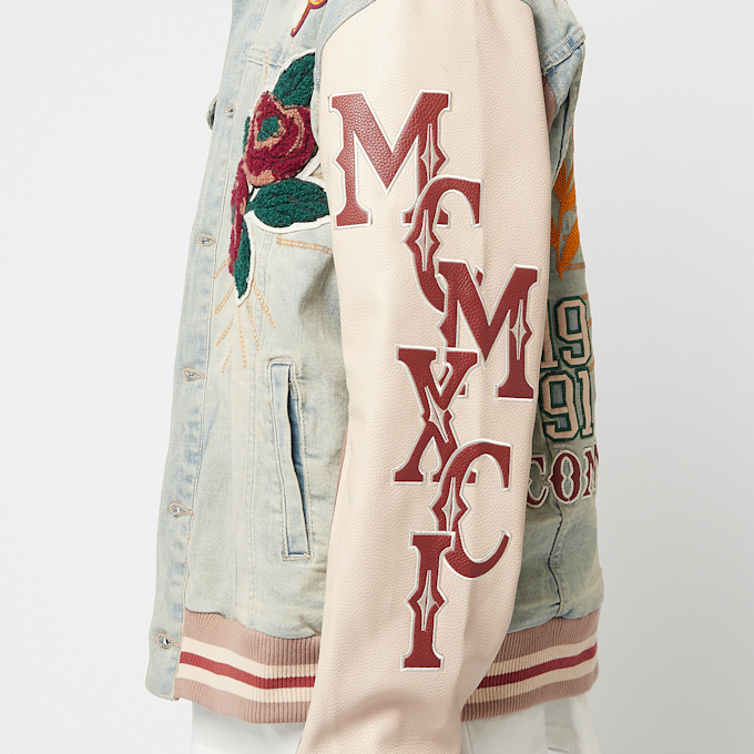 Smoke Rise Varsity Denim Jacket bleu 45345 4
