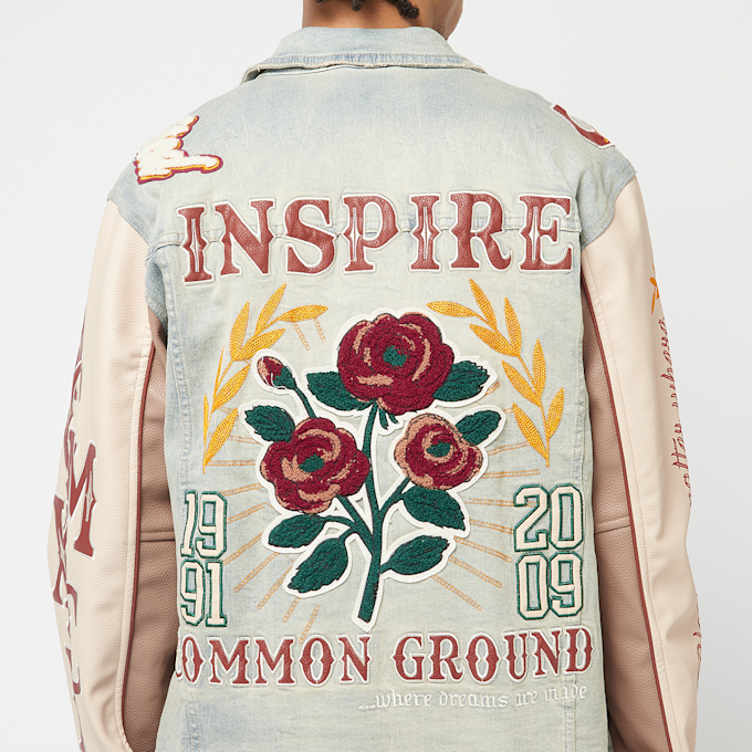 Smoke Rise Varsity Denim Jacket blauw 45345 6