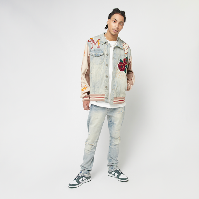 Smoke Rise Varsity Denim Jacket plava 45345 7