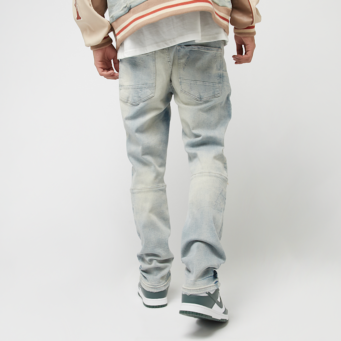 Smoke Rise Wave Effect Jeans plava 45348 2