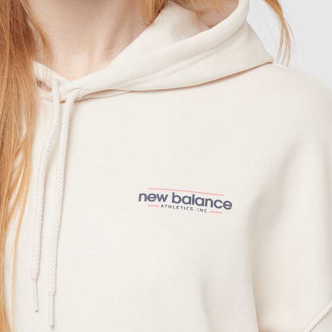New Balance Multi Color Logo Hoodie beige 45389 3