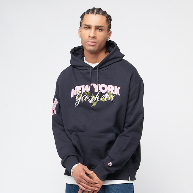 New Era MLB Floral Graphic Hoodie New York Yankees bleu 45539 1