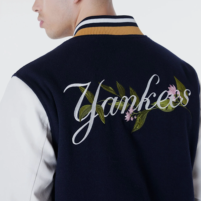 New Era MLB Floral Varsity Jacket New York Yankees blauw 45531 5