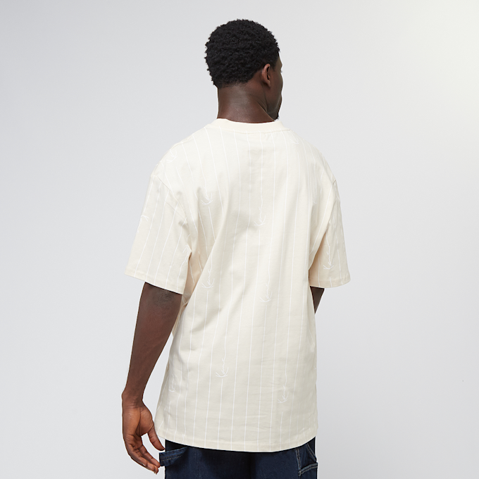 Karl Kani Small Signature Logo Pinstripe beige 45585 2